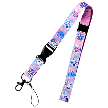 TAMAGOTCHI PARADISE LANYARD - PASTEL PINK