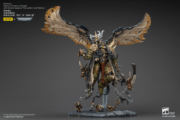JOYTOY MORTARION DAEMON PRIMARCH OF NURGLE WITH ANCIENT WEAPONS THE LANTERN AND SILENCE