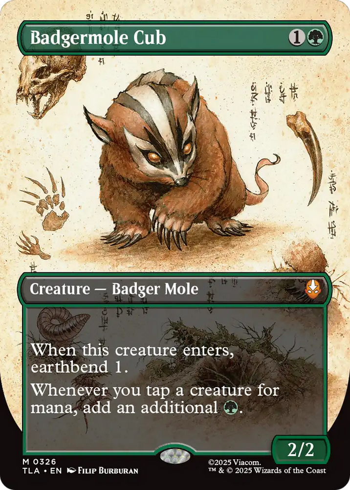 Badgermole Cub (Borderless) [Avatar: The Last Airbender]