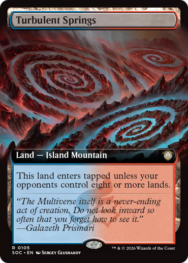 Turbulent Springs (Extended Art) [Secrets of Strixhaven Commander]