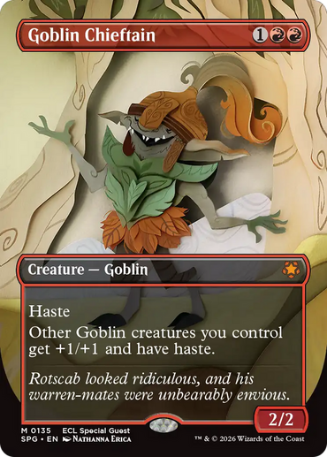 Goblin Chieftain (Borderless) [Lorwyn Eclipsed Special Guests]