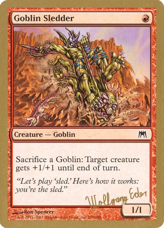 Goblin Sledder (Wolfgang Eder) [World Championship Decks 2003]