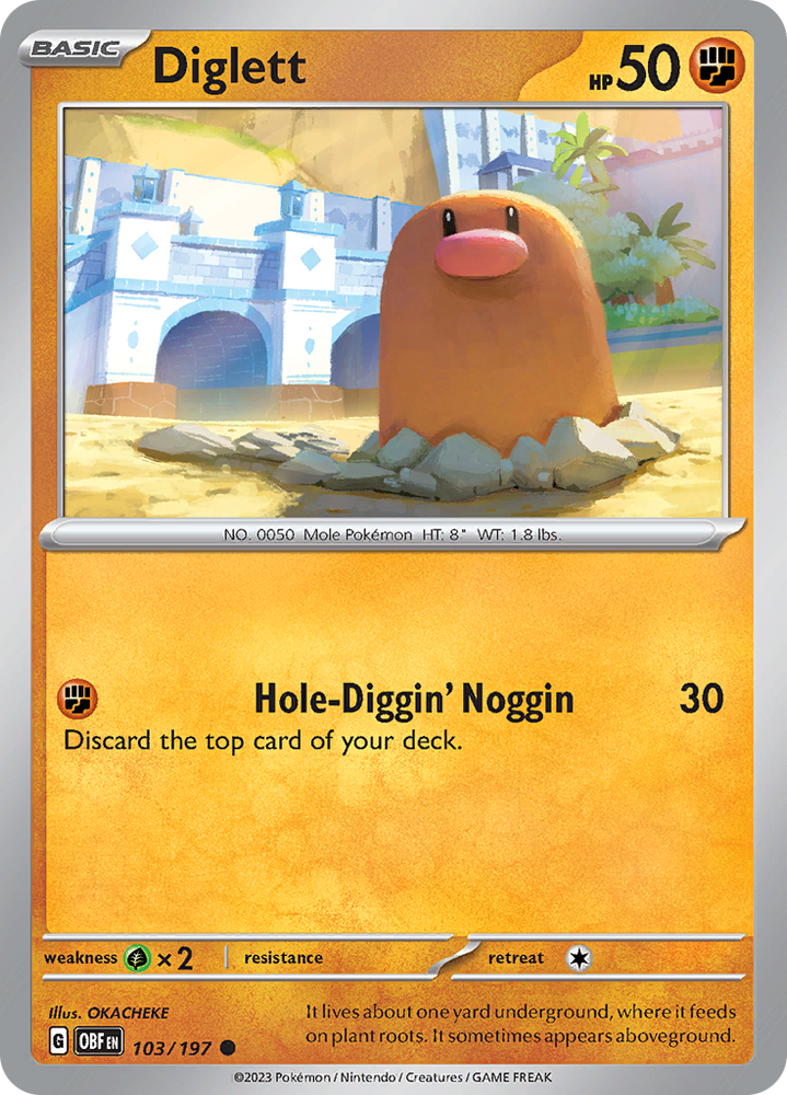 Diglett (103/197) [Scarlet & Violet: Obsidian Flames]