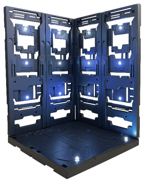 LED HANGER BASE (PAINTED IN BLUE-BLACK)