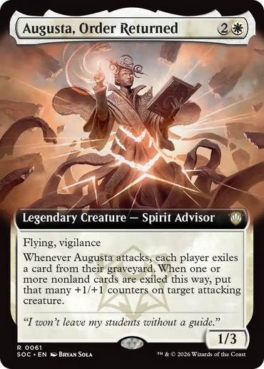 Augusta, Order Returned (Extended Art) [Secrets of Strixhaven Commander]
