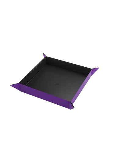 GAMEGENIC DICE TRAY SQUARE BLACK/PURPLE