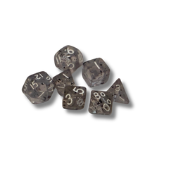 Mini Gold-Foiled Polyhedral Dice Set – 7-Piece RPG Dice