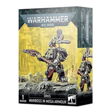 WARHAMMER 40,000 ORKS: ORK WARBOSS IN MEGA ARMOUR