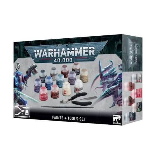 WARHAMMER 40,000: PAINT AND TOOLS SET