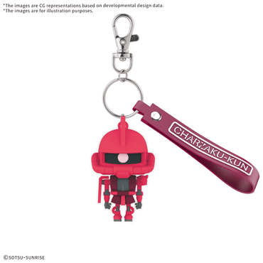 CHARZAKU-KUN 3D RUBBER MASCOT KEYCHAIN