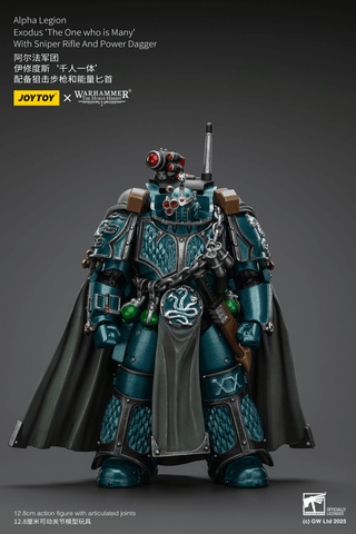 JOYTOY ALPHA LEGION EXODUS 'THE ONE WHO IS MANY' WITH SNIPER RIFLE AND POWER DAGGER
