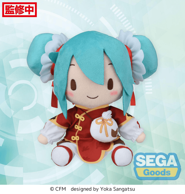 FUWA PETIT HATSUNE MIKU SERIES M PLUSH HATSUNE MIKU GOING OUT SERIES CHINATOWN VER.