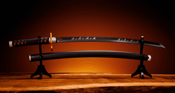 NICHIRIN SWORD (TANJIRO KAMADO) KYOJURO RENGOKUÂ€™S SWORD GUARD VER. "DEMON SLAYER: KIMETSU NO YAIBA", TAMASHII NATIONS PROPLICA