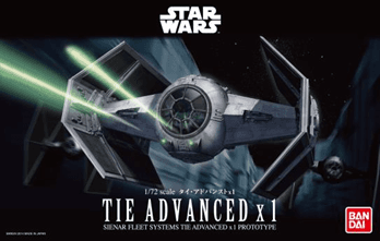 BANDAI 1/72 TIE ADVANCED X1
