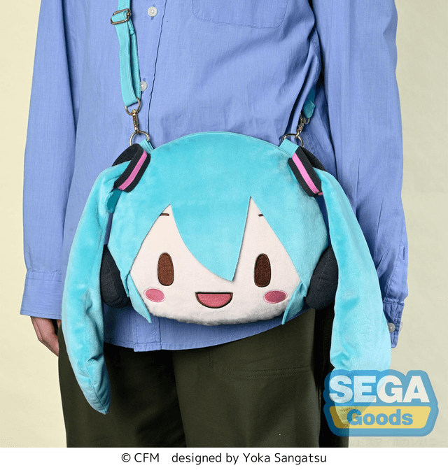 FUWA PETIT HATSUNE MIKU FACE SHOULDER BAG (M)