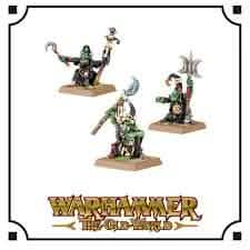 WARHAMMER: THE OLD WORLD ORC & GOBLIN TRIBES NIGHT GOBLIN SHAMANS
