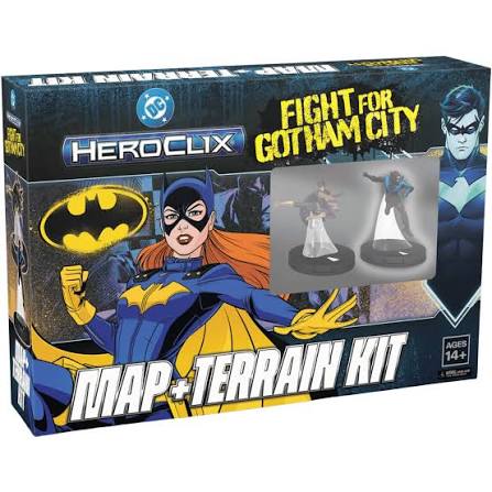 DC HEROCLIX: FIGHT FOR GOTHAM CITY MAP AND TERRAIN KIT
