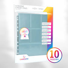 GAMEGENIC BINDER PAGES ULTRASONIC TOPLOADING 9PKT CLEAR