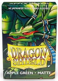 DRAGON SHIELD SLEEVES JAPANESE MATTE APPLE GREEN