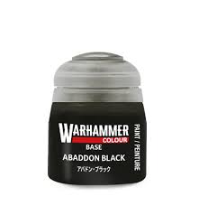 WARHAMMER COLOUR ABADDON BLACK 12ML