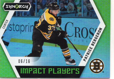 2017-18 Upper Deck Synergy Impact Players Ip-13 Patrice Bergeron /16