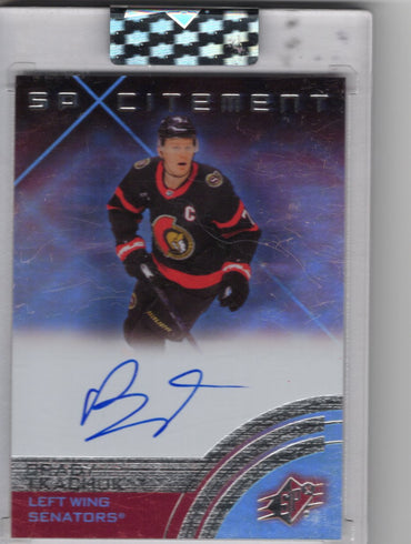 2024-25 Upper Deck Clear Cut Hockey Sp Excitement Sxa-Bt Auto Brady Tkachuk