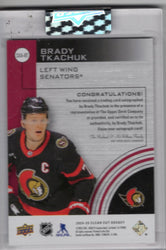2024-25 Upper Deck Clear Cut Hockey Sp Excitement Sxa-Bt Auto Brady Tkachuk