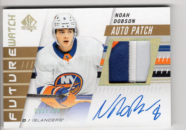 2019-20 Upper Deck Sp Authentic Future Watch Auto Patch #193 Rookie Rc Auto Noah Dobson /100
