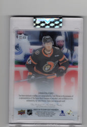 2023-24 Upper Deck Clear Cut Hockey Clear Cut Auto Cc-Kn Rookie Rc Auto Tyler Kleven
