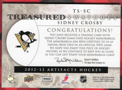 2012-13 Upper Deck Artifacts Hockey Treasured Swatches Ts-Sc Sidney Crosby /36