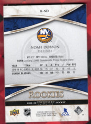 2019-20 Upper Deck Exquisite Hockey Exquisite Collection Rookies Gold R-Nd Rookie Rc Noah Dobson /75