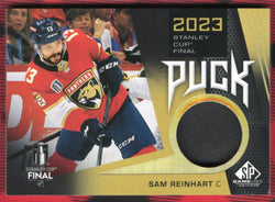 2023-24 Upper Deck Sp Game Used Stanley Cup Final Puck Scp-Sr Sam Reinhart