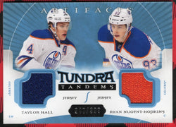 2015-16 Upper Deck Artifacts Hockey Tundra Tandems Dual Patch Tt-Hn Taylor Hall Ryan Nugent-Hopkins /399