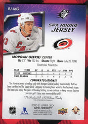 2020-21 Upper Deck Spx Spx Rookie Jersey Rj-Mg Rookie Rc Morgan Geekie
