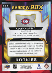 2021-22 Upper Deck Spx Shadowbox Rookies Sb-1 Rookie Rc Cole Caufield