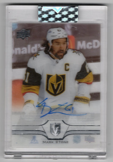 2020-21 Upper Deck Clear Cut Hockey Clear Cut Auto Cc-St Auto Mark Stone