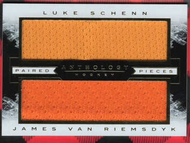 2014-15 Panini Anthology Hockey Paired Pieces Pp-Sr James Van Reimsdyk Luke Schenn /110