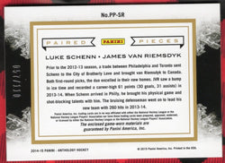 2014-15 Panini Anthology Hockey Paired Pieces Pp-Sr James Van Reimsdyk Luke Schenn /110