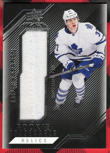 2016-17 Upper Deck Black Rookie Trademarks Relics Rtr-Kk Rookie Rc Kasperi Kapanen