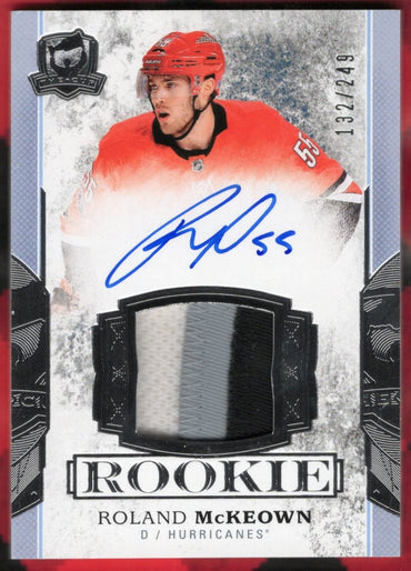 2017-18 Upper Deck The Cup Rookie Auto Patch #104 Rookie Rc Auto Roland Mckeown /249