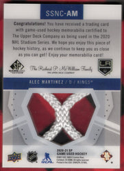 2020-21 Upper Deck Sp Game Used Stadium Series Net Cord 1/35 Ssnc-Am Alec Martinez /35