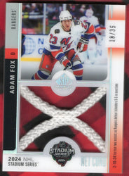 2024-25 Upper Deck Sp Game Used Stadium Series Net Cord Ssn-Af Adam Fox /35