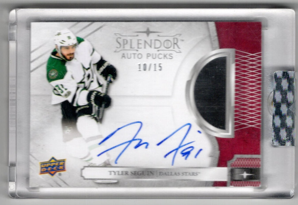 2018 Upper Deck Splendor Splendor Auto Pucks Ap-Ts Auto Tyler Seguin /15