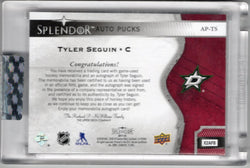 2018 Upper Deck Splendor Splendor Auto Pucks Ap-Ts Auto Tyler Seguin /15