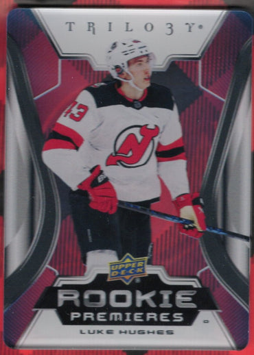 2023-24 Upper Deck Trilogy Rookie Premieres Rp-10 Rookie Rc Luke Hughes
