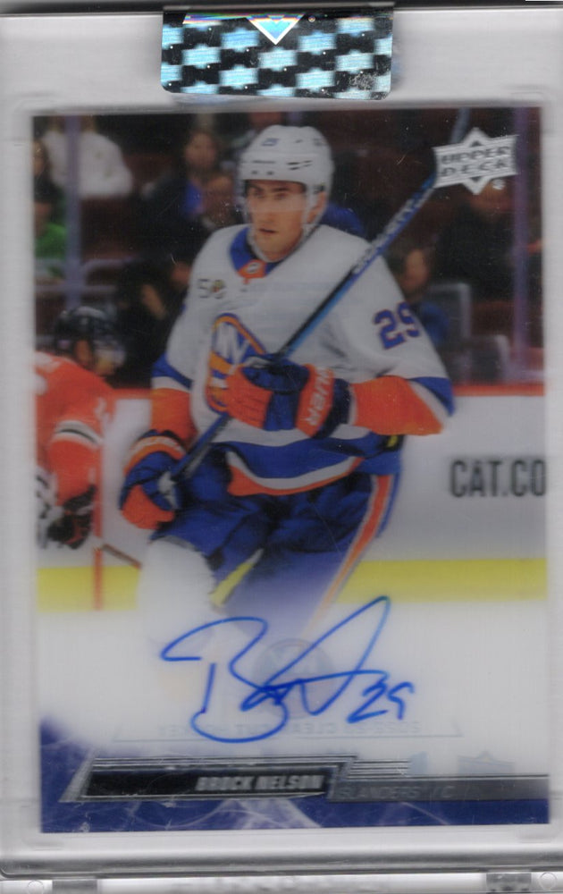 2022-23 Upper Deck Clear Cut Hockey Clear Cut Auto Cc-Bn Auto Brock Nelson