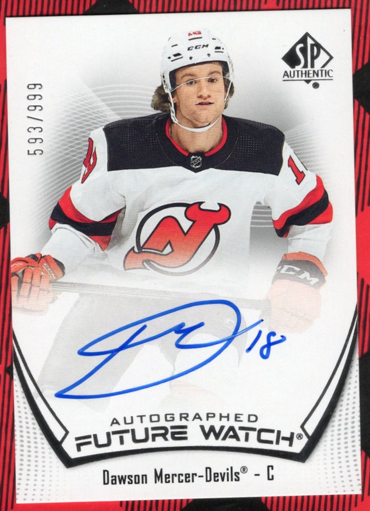 2021-22 Upper Deck Sp Authentic Autographed Future Watch #1I76 Rookie Rc Auto Dawson Mercer /999