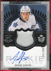 2013-14 Upper Deck The Cup Hockey Rookie Auto Patch #157 Rookie Rc Auto Josh Leivo /149