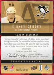 2009-10 Upper Deck Sp Game Used Authentic Fabrics Af-Sc Sidney Crosby