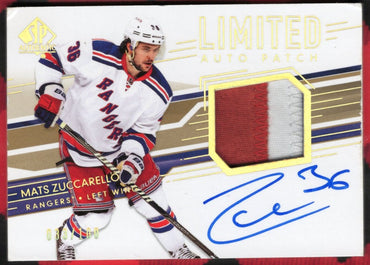 2014-15 Upper Deck Sp Authentic Limited Auto Patch #28 Mats Zuccarello /100